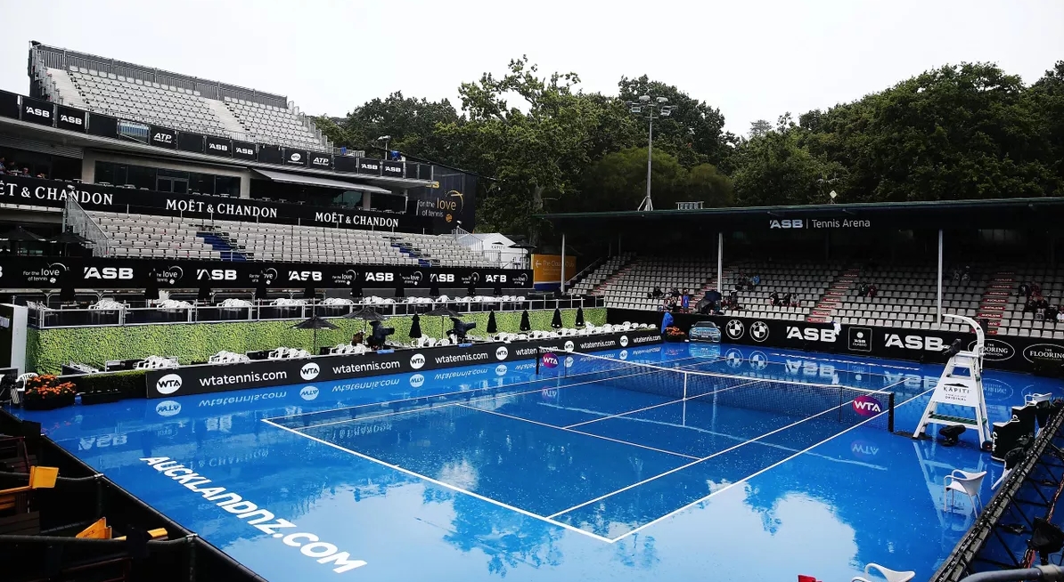 Kenin through, Stephens out in rain-tormented Auckland
