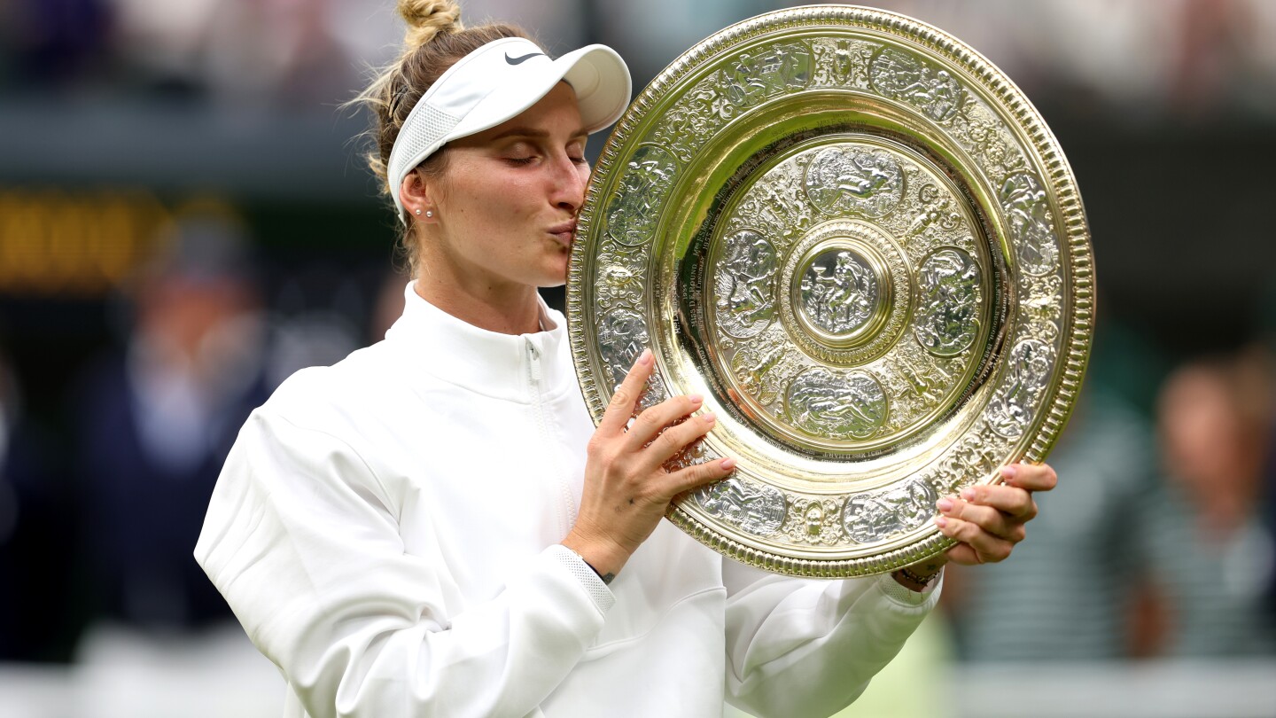 Marketa Vondrousova wins the Wimbledon Championships 2023